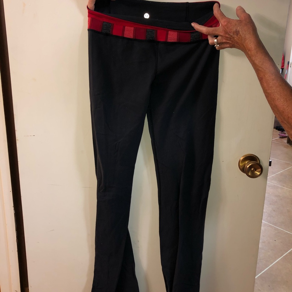 Gray Lululemon original groove pant